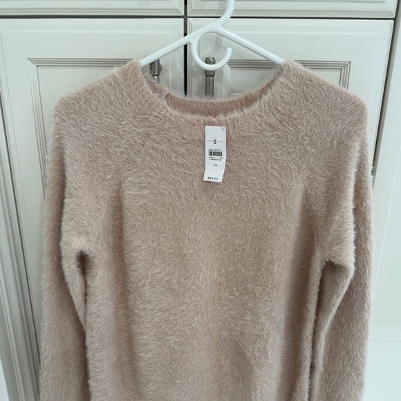 NEW Blush Color Fuzzy Sweater Dress - Picture 3 of 3